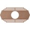 Ekena Millwork Chrysler Wood Fretwork Pierced Ceiling Medallion, Wood (Paint Grade), 30"W x 15"H x 7 7/8"ID x 3/8"T CMWP30X15X0375CSMF - alternate 3